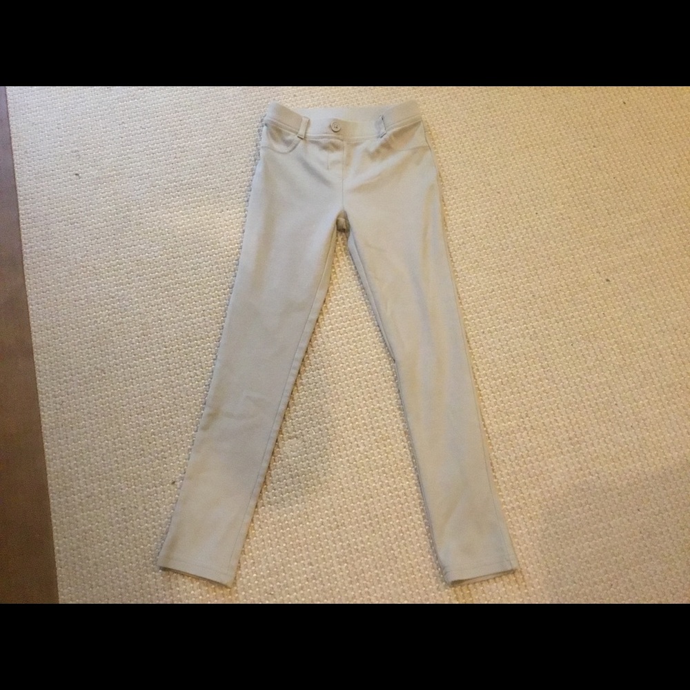 Girls Tan Leggings, Dockers, Size 8
